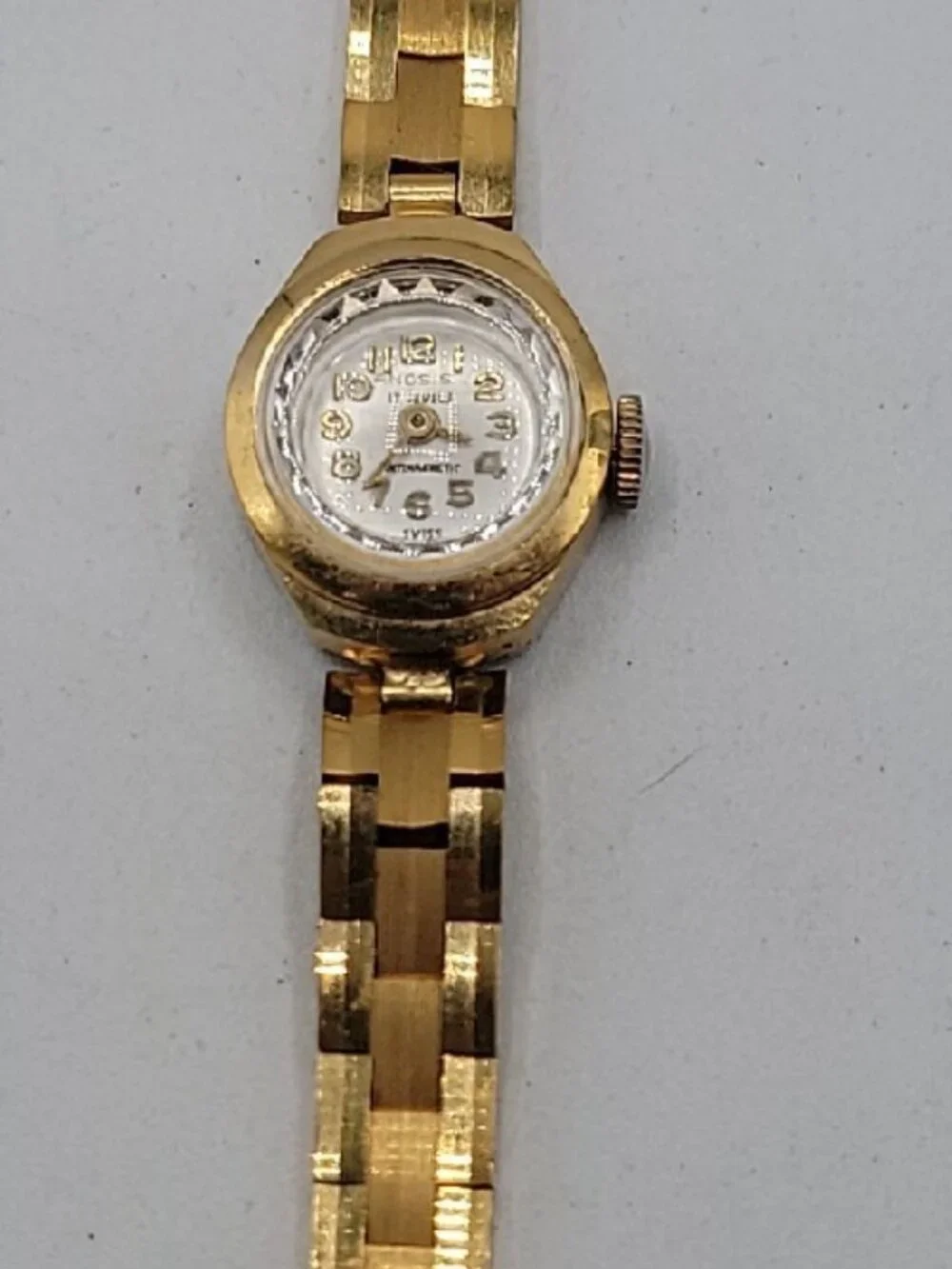 VTG Anosis 17-Jewel Wind Ladies Cocktail Watch Swiss Made RUNS 7.5